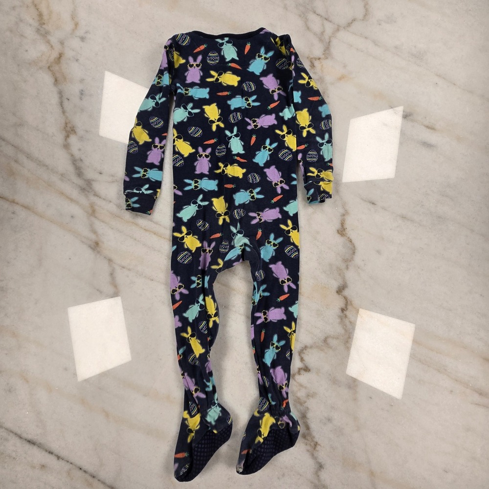 PJ Place Carters Cloud Island Sleepers Toddler 2T/24M Multi Footed Pajamas Lot 3 - Picture 3 of 13